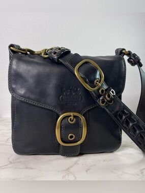 Coach Black Vintage Bleeker Legacy Tattersall shoulder bag